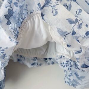 Calypso St. Barth Blue Floral Blouse